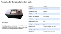 het Lithium Ion Rechargeable Batteries Automobile 18650 van 72V 30Ah Cel