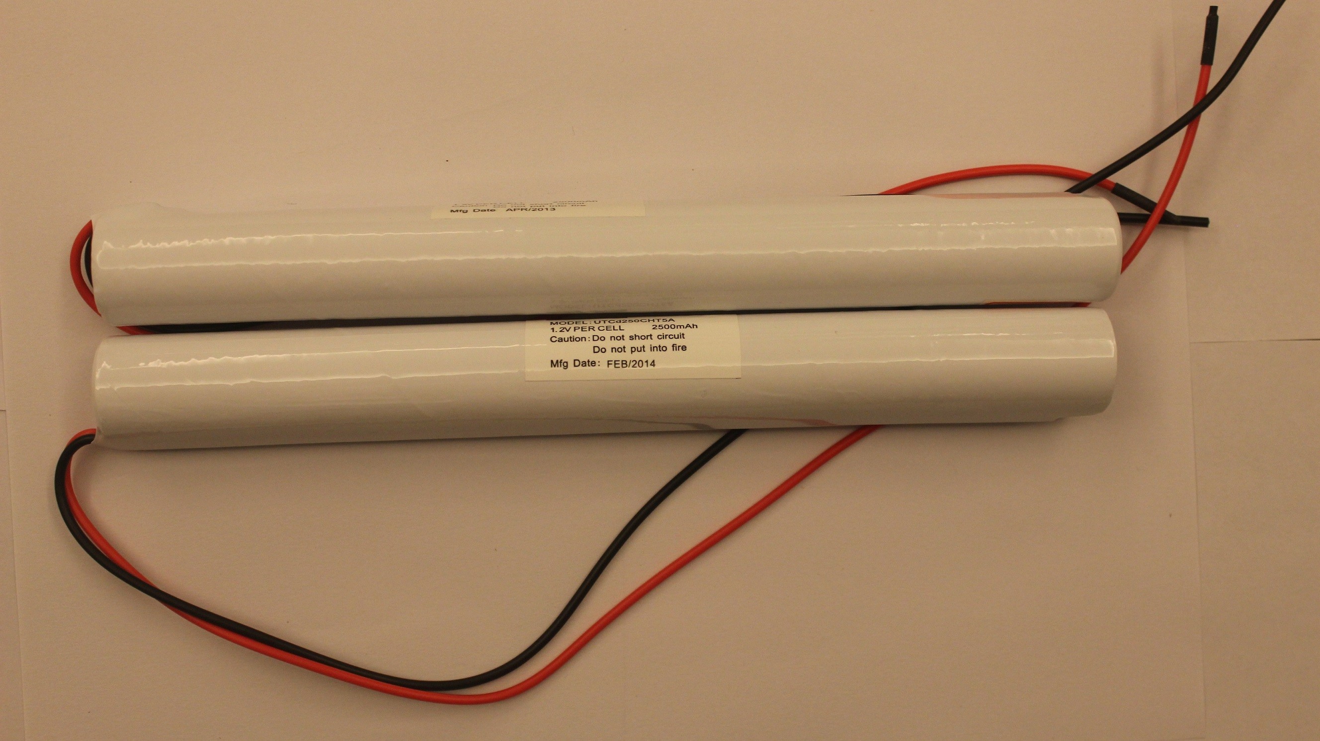 De Batterij 6.0V C2500MAH UL ICEL1010 KS Cert van de NiCdnoodverlichting.
