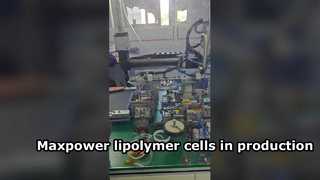 MAXPOWER POLYMEER BATTERIJCEL IN PRODUCTIE