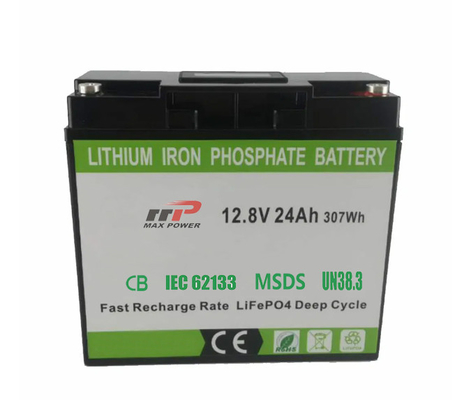 diepe cyclus 12v 24ah lifepo4 batterijpakket 12.8V lithiumbatterijen 24Ah loodzuur vervanging lithium