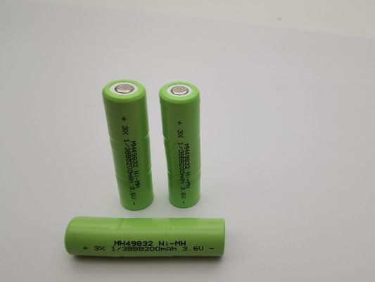 UL 3.6V 200mAh NIMH Oplaadbare batterijen 1/3BBB aangepast NIMH batterijpakket klaar voor gebruik NIMH batterijen lange levensduur