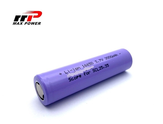 Li16650C 3.7 V 2000mah Lithium Ion oplaadbare batterijcel OEM-service CE UL CB