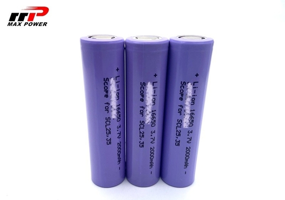 Li16650C 3.7 V 2000mah Lithium Ion oplaadbare batterijcel OEM-service CE UL CB