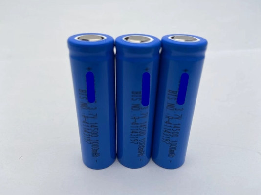 14500 3,7 V 1000mah 800mAh Lithium Ion oplaadbare batterijcel OEM-service CE UL CB