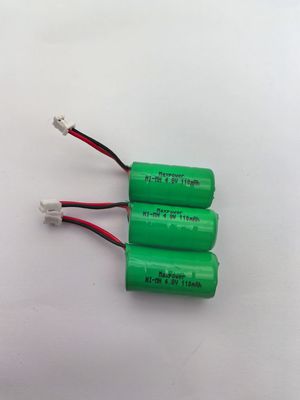 Oplaadbare 110mAh 4.8V Ni-MH knopbatterijpakket NiMH knopbatterij 4.8V 110mAh