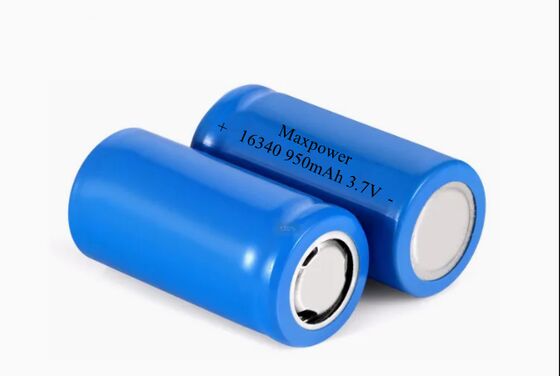 16340 3.7V 800mah 950mAh 1000mAh lithium-ion batterijen CR123A zaklamp Ventilatoren Cylindrische lithium-ion batterij