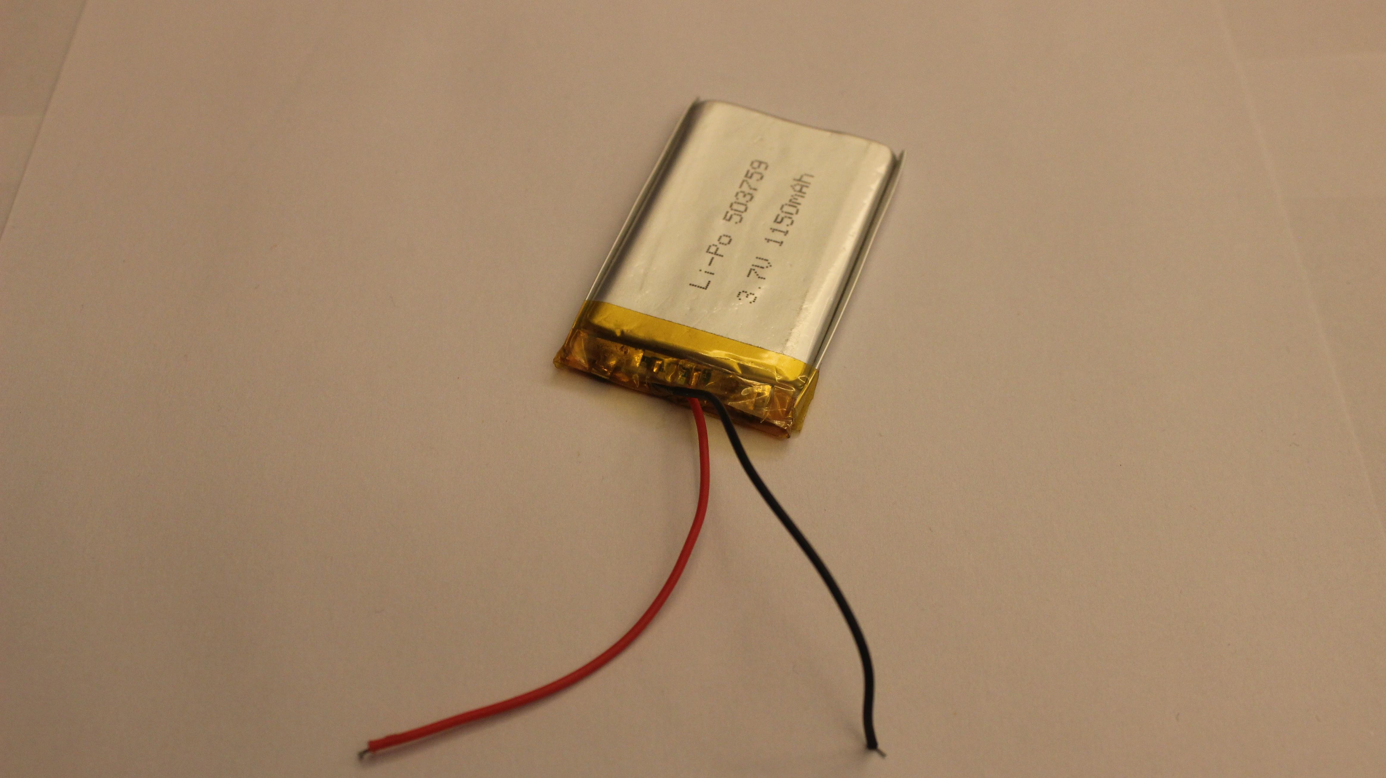 van het het Lithiuolymeer van 1150mAh 3.7V de Batterij IEC62133 voor Walkie-talkie, PDA, 4