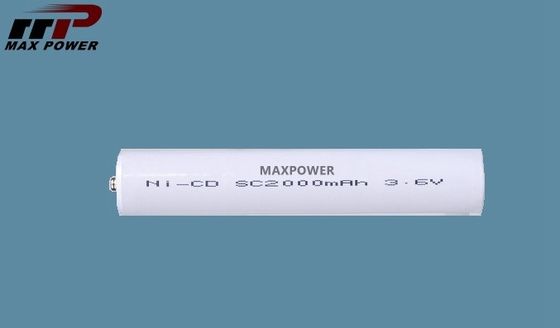 3.6V navulbare Flitslichtbatterij, de Batterij van SC2000mAh NiCd