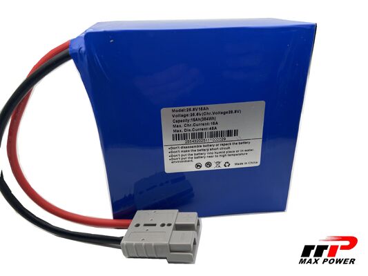 25,6V 15Ah 384Wh oplaadbaar Lithium LiFePO4 batterijpakket voor UPS
