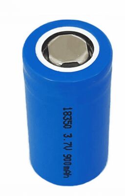 Klasse A INR18350 Lithium-ion batterij 3.7V 900mAh Hoge capaciteit oplaadbare batterij