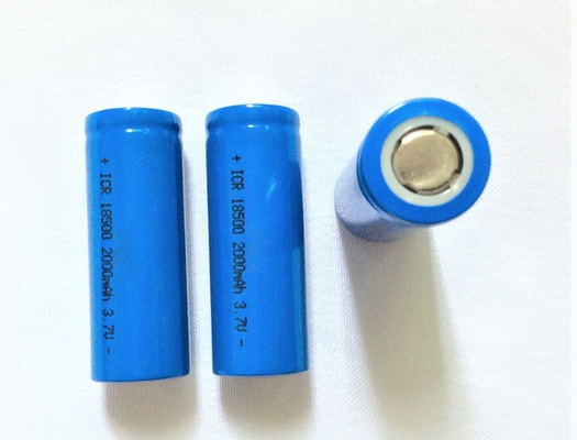 INR18500 Lithium-ion batterij 2000mAh Hoge capaciteit 3.7V oplaadbare Li-ion batterij