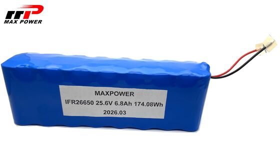 8S2P 26650 LiFePO4 accu 25,6V 6,8Ah Energieoplossing voor industriële robots