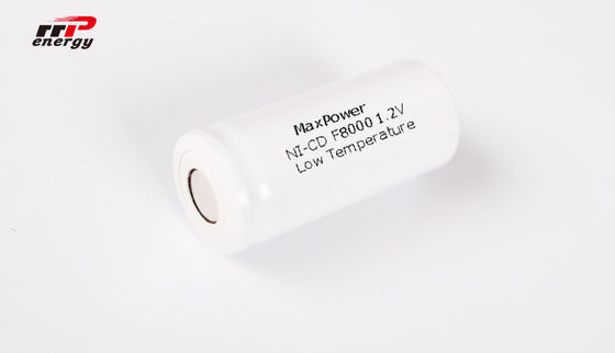 de Navulbare Lage Teeratuur van de de Batterijen Hoge Capaciteit van 1.2V F8000mAh NiCd Met lange levensuur